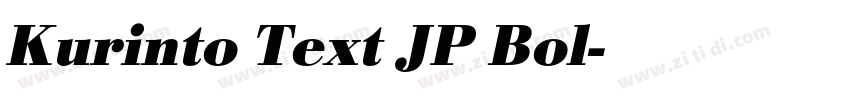 Kurinto Text JP Bol字体转换